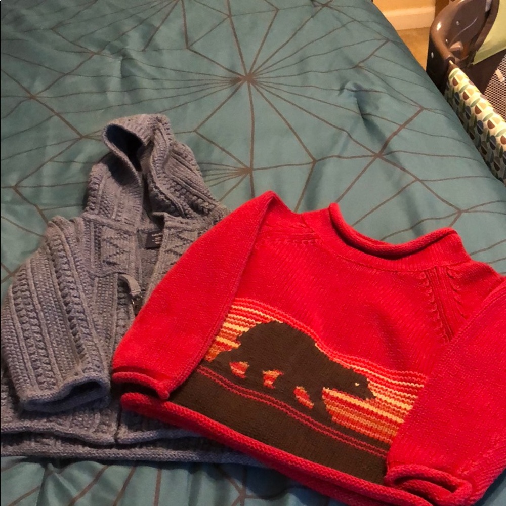 Two babyGap sweaters in EUC